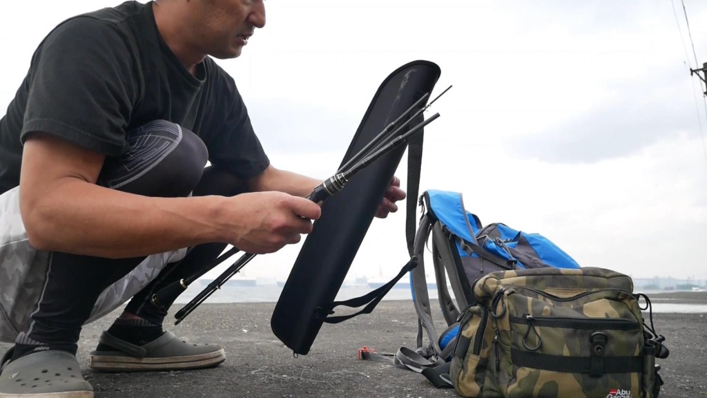 パックロッド電車釣行のタックルや装備を紹介します ベイトだけで イイかもね